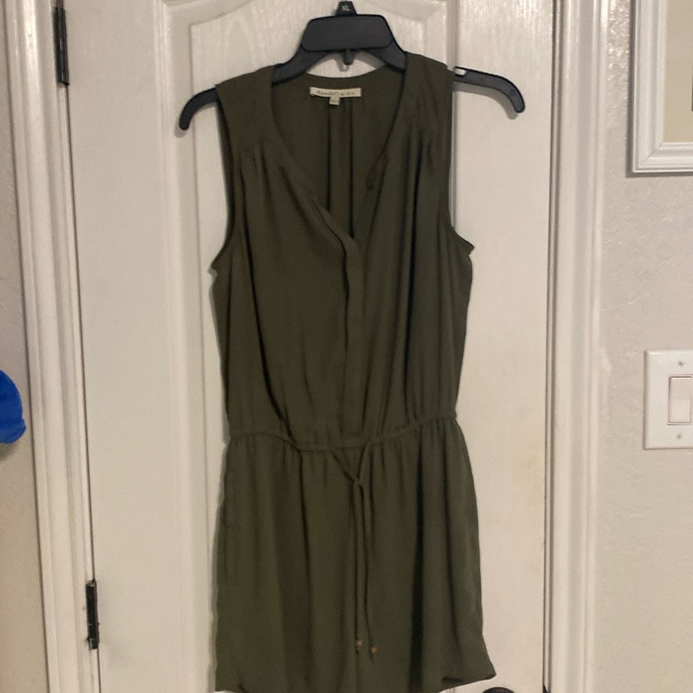 Army green romper